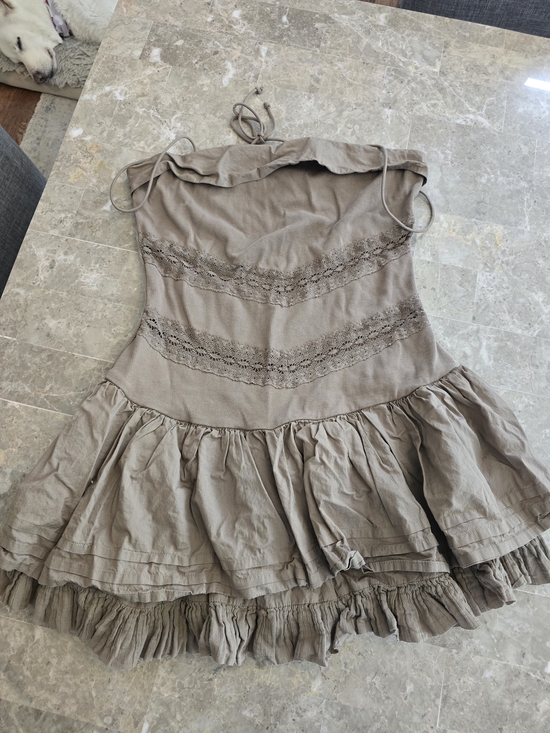 Free People Dresses & Skirts - Free People Bliss Ruffle Mini Dress Sz M